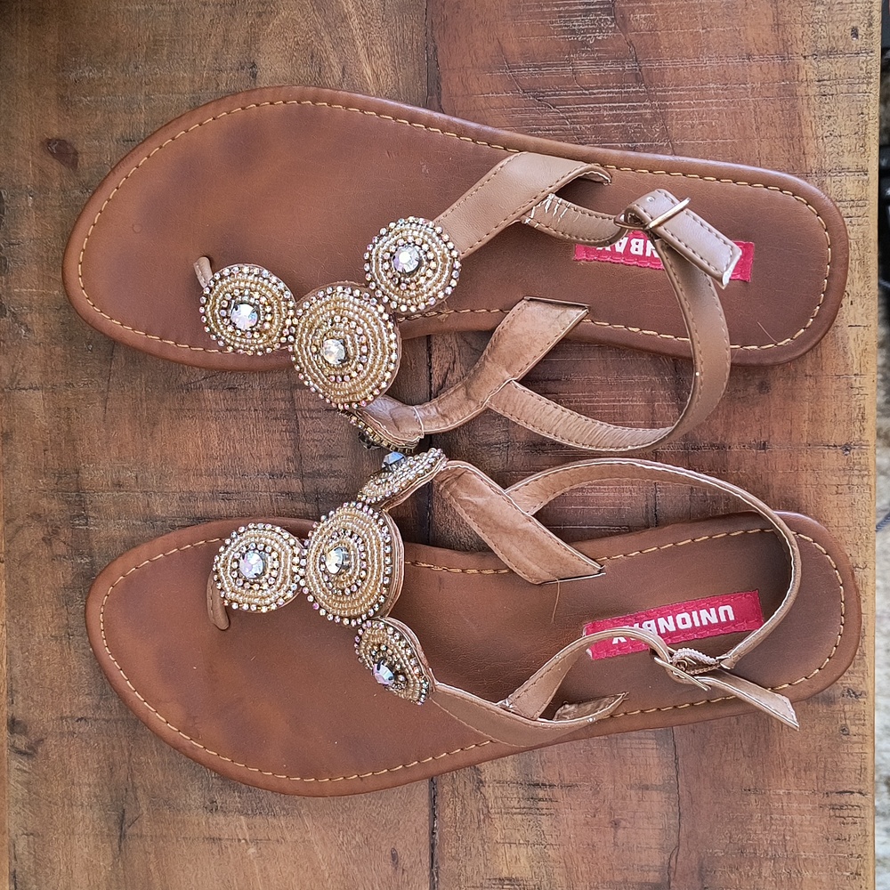 Unionbay rhinestone sandals 7